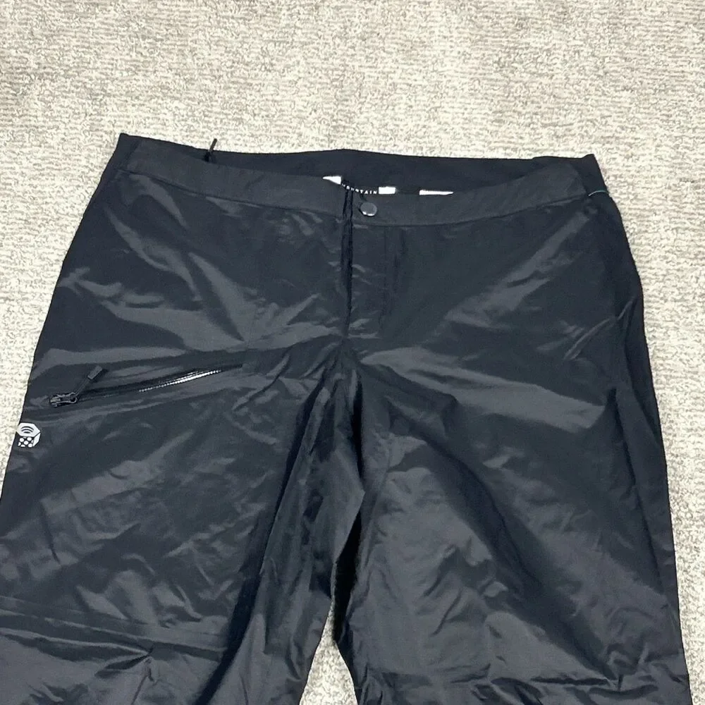 Mountain Hardware Exponent Pants Womens Large Hiking Black Waterproof Vapordry